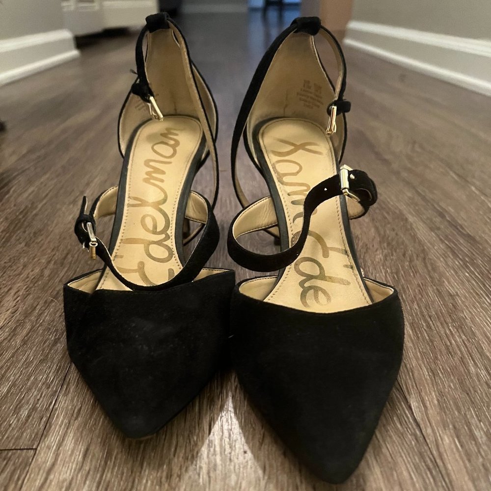 Black Sam Edelman Suede Heels